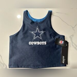 Dallas Cowboys Sports Bra / Atheleisure Top (Small) Retails For $45